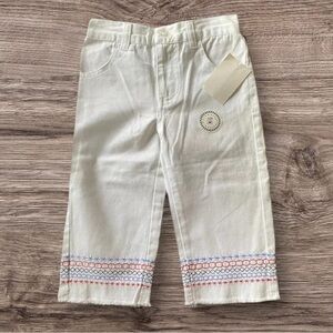 MULLBERRI BUSH NWT WHITE GIRLS PANTS BOTTOMS SUMMER FALL SCHOOL SPRING SIZE 4